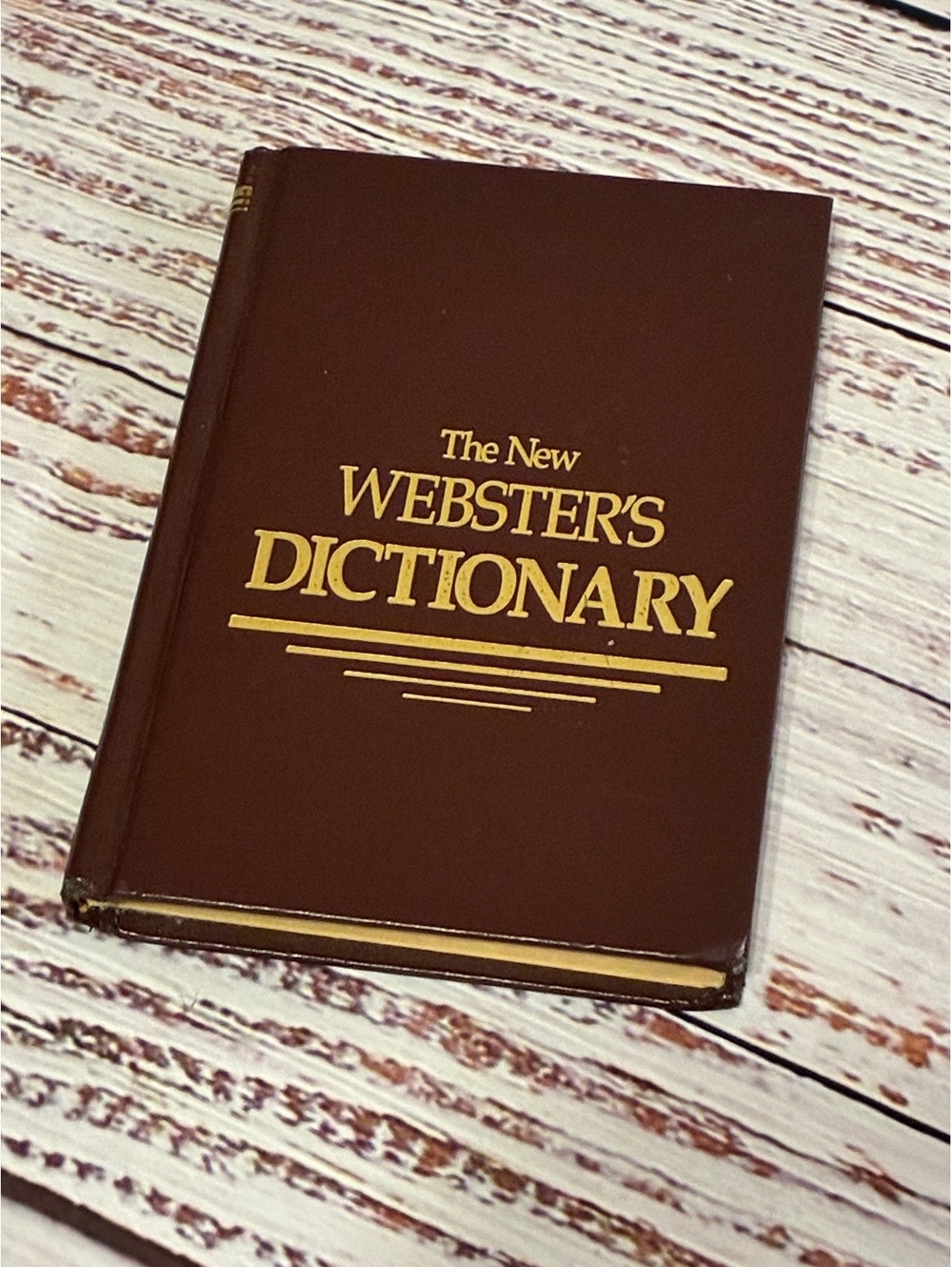 Vintage The New Webster's Dictionary Hardcover 1986 Edition Brown